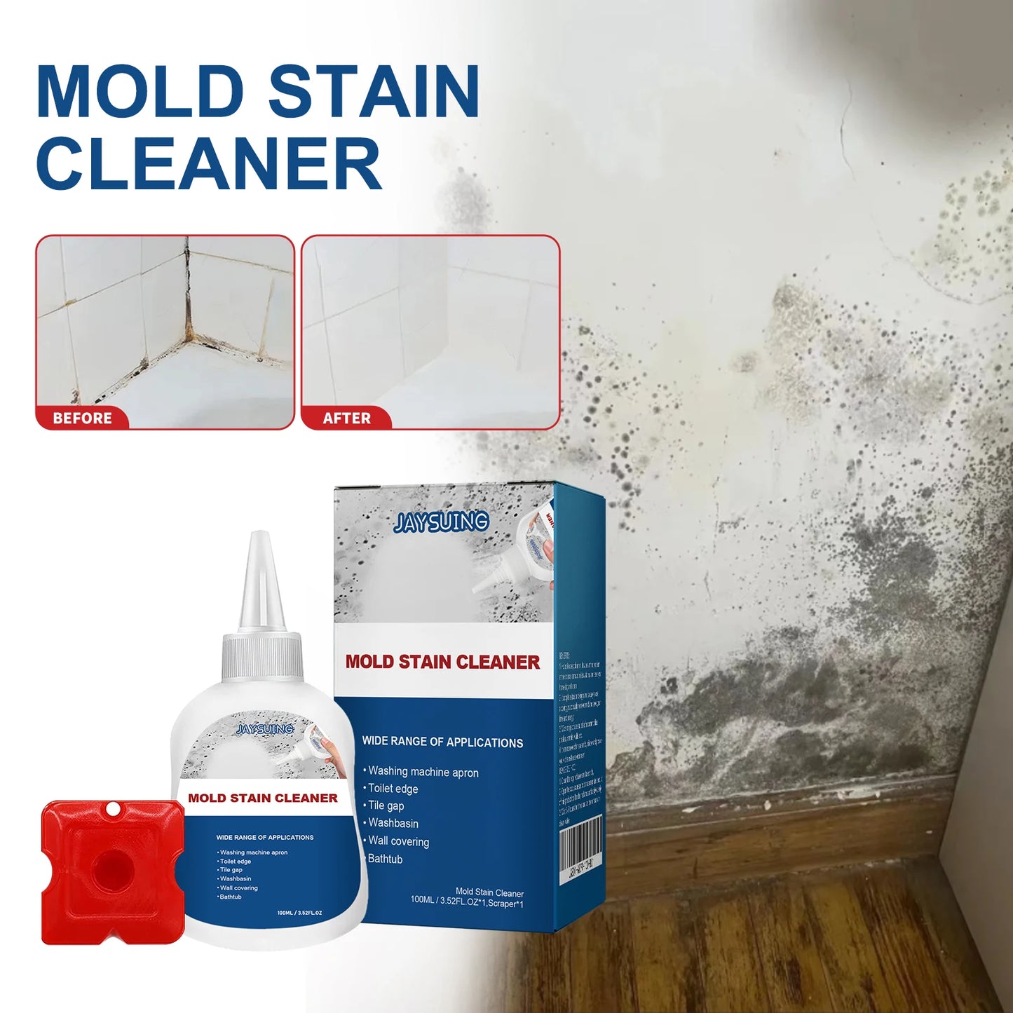 Wall Mold Mildew Remover Cleaning Gel Long Lasting Household Cleaner For Washing Machine Bathroom Tile Gap Spot Supplies