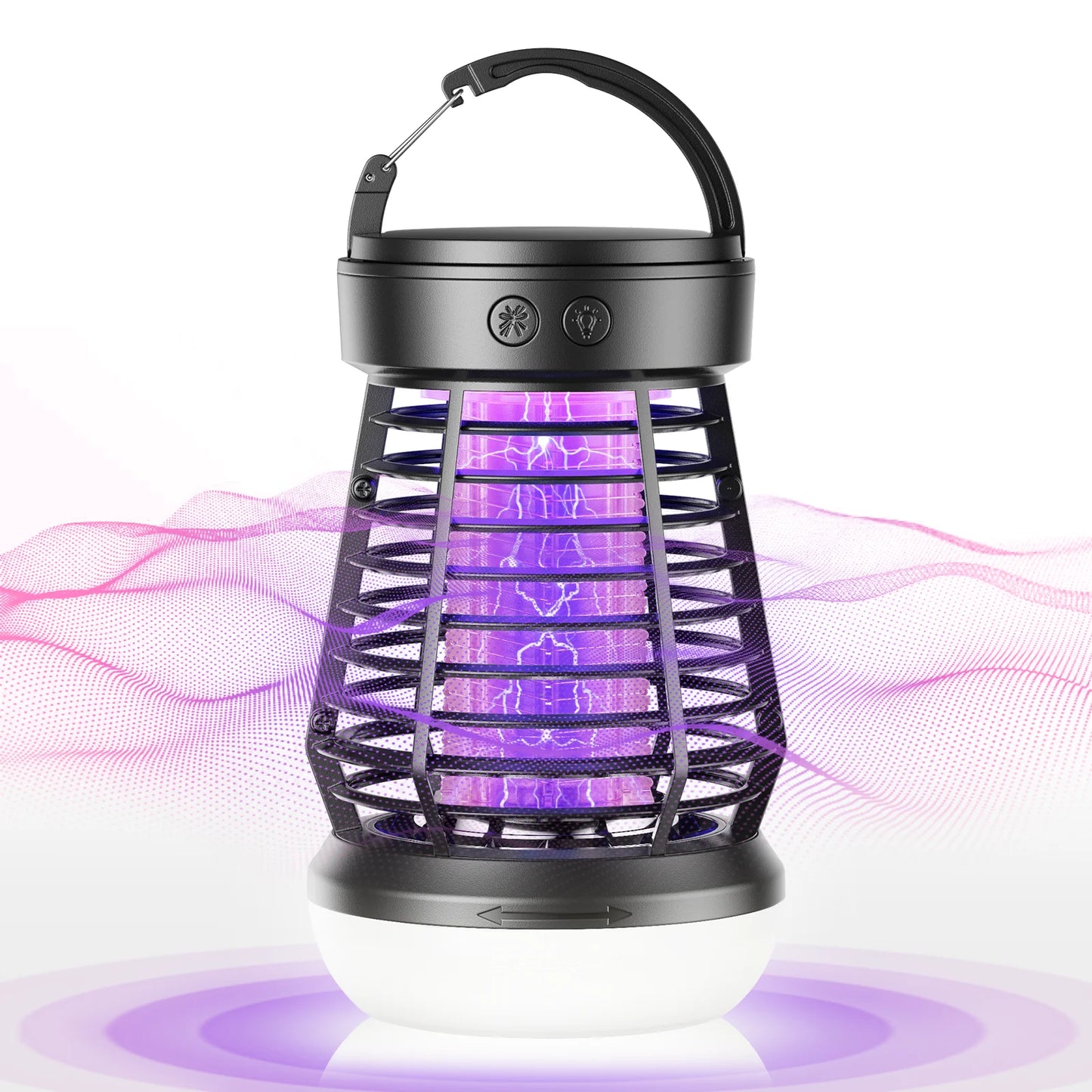 Portable Bug Zapper Rechargeable Wireless Mosquito Killer - 2000mAh Bug Zapper with Light for Outdoor Adventures Garden Yard