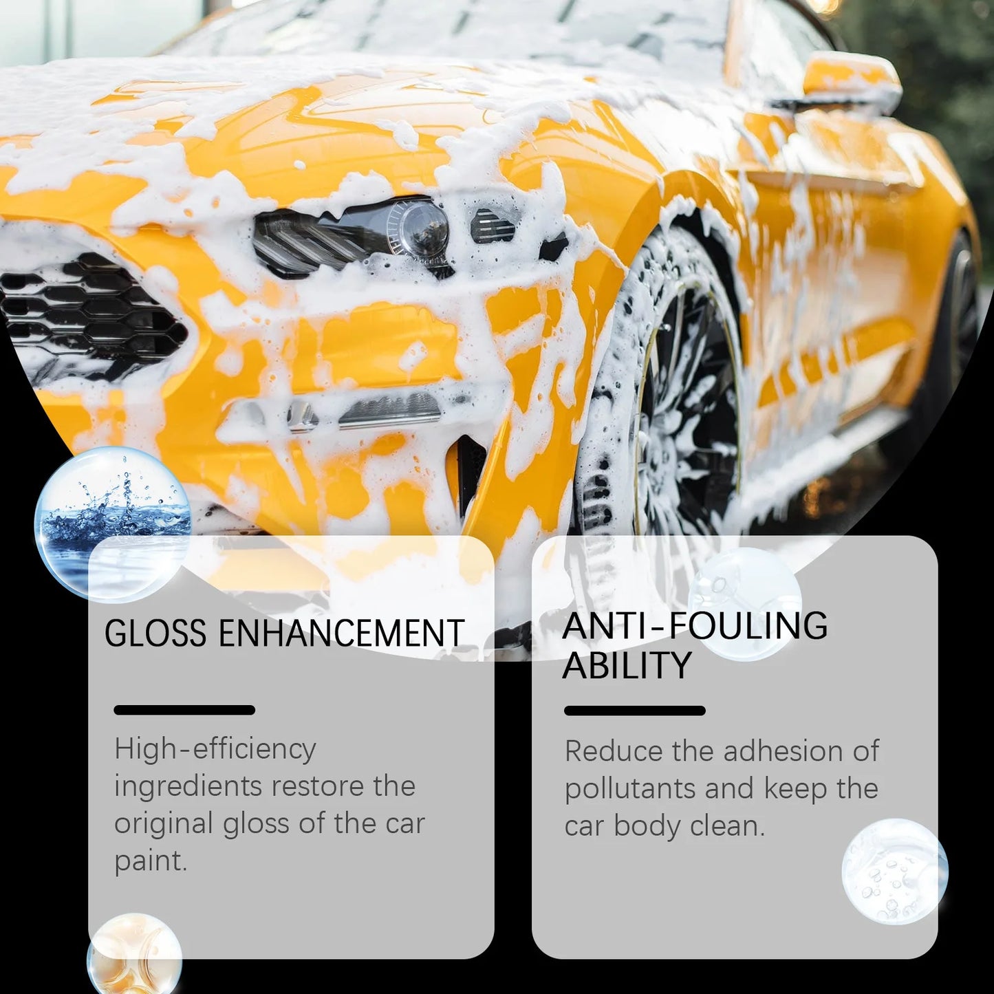 Rayhong 100ml Car Wash Foaming Cleaner Car Paint Care Remove Stain Dirt Polishing Paint Cleaning Motorcycle Auto Washing Liquid