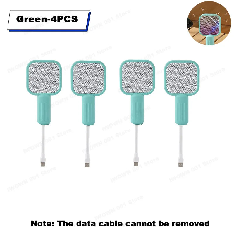 1-8PCS USB 2-in-1 Mosquito Repeller Mosquito Swat Portable Electric Mosquito Light For Outdoor Sports Camping Bedroom Office