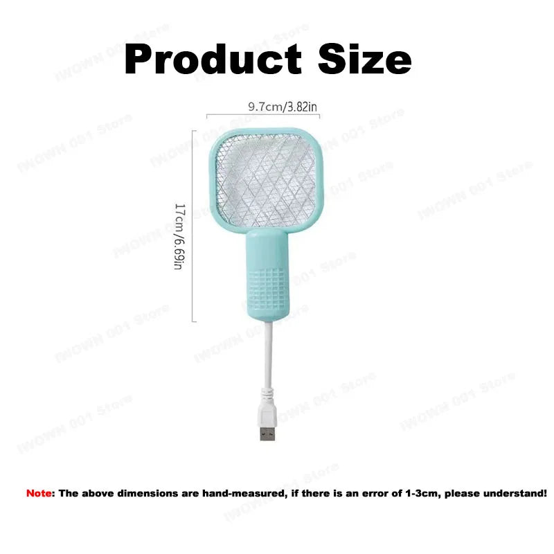 1-8PCS USB 2-in-1 Mosquito Repeller Mosquito Swat Portable Electric Mosquito Light For Outdoor Sports Camping Bedroom Office