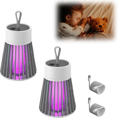3 IN 1 LED Mosquito Killer Lamp 3000V Electric Bug Zapper Insect Killer USB Rechargeable Fly Swatter Trap Anti Mosquito Flies