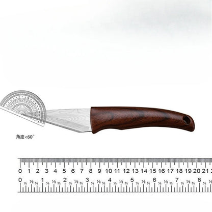 Wooden Handle Grafting Knife with Leather Shell, Suitable for Garden Grafting/unpacking, Etc. Solid Wood Handle Garden Hand Tool