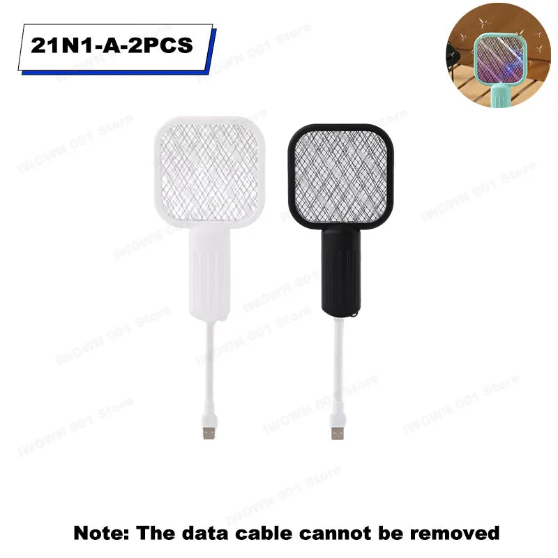 1-8PCS USB 2-in-1 Mosquito Repeller Mosquito Swat Portable Electric Mosquito Light For Outdoor Sports Camping Bedroom Office