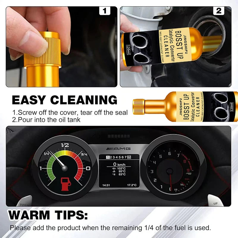 Car Exhaust Pipe Cleaner Carbon Removal Cleaner Engine Interior Non Removable Cleaning Exhaust Gas Carbon Removal Cleaner