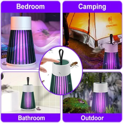 3 IN 1 LED Mosquito Killer Lamp 3000V Electric Bug Zapper Insect Killer USB Rechargeable Fly Swatter Trap Anti Mosquito Flies