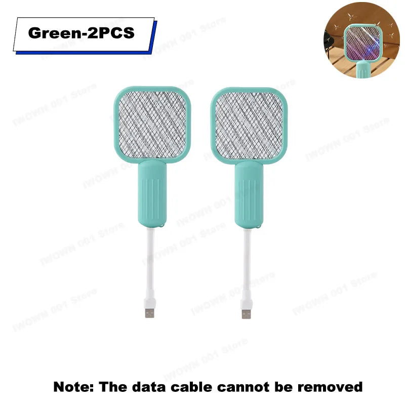 1-8PCS USB 2-in-1 Mosquito Repeller Mosquito Swat Portable Electric Mosquito Light For Outdoor Sports Camping Bedroom Office