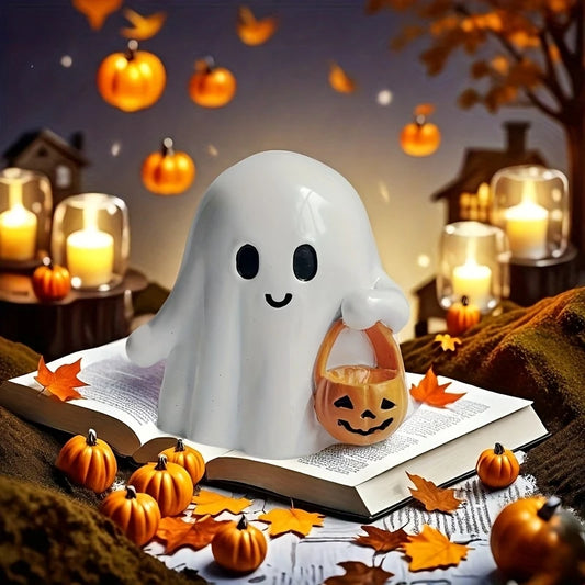 Cute Ghost Statue Small Horror Ghosts Multi Functional Halloween Home Decorations Coffee Table Centerpieces Shelf