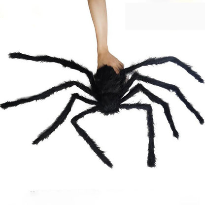 Large Black Spider for Halloween, giant spider decoration, professional accessories, for outdoor yard, scary decoration