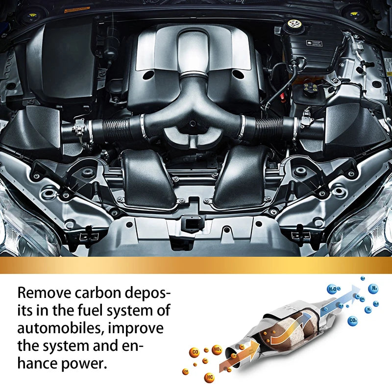 Car Exhaust Pipe Cleaner Carbon Removal Cleaner Engine Interior Non Removable Cleaning Exhaust Gas Carbon Removal Cleaner