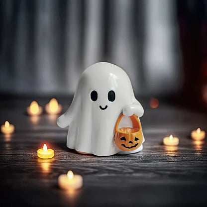 Cute Ghost Statue Small Horror Ghosts Multi Functional Halloween Home Decorations Coffee Table Centerpieces Shelf