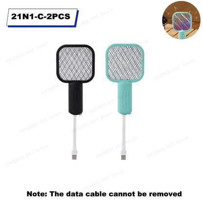 1-8PCS USB 2-in-1 Mosquito Repeller Mosquito Swat Portable Electric Mosquito Light For Outdoor Sports Camping Bedroom Office